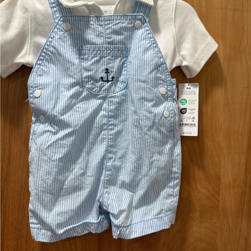 Carter's Blue and White Kids Matching Set